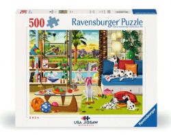 RAVENSBURGER CASSE-TÊTE 500 PIÈCES - LES ANIMAUX DE COMPAGNIE DE PALM SPRINGS #12001189